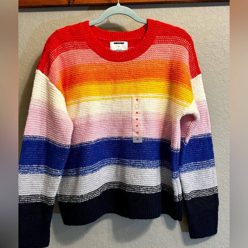 Colorful Old Navy Striped Sweater. NWOT.